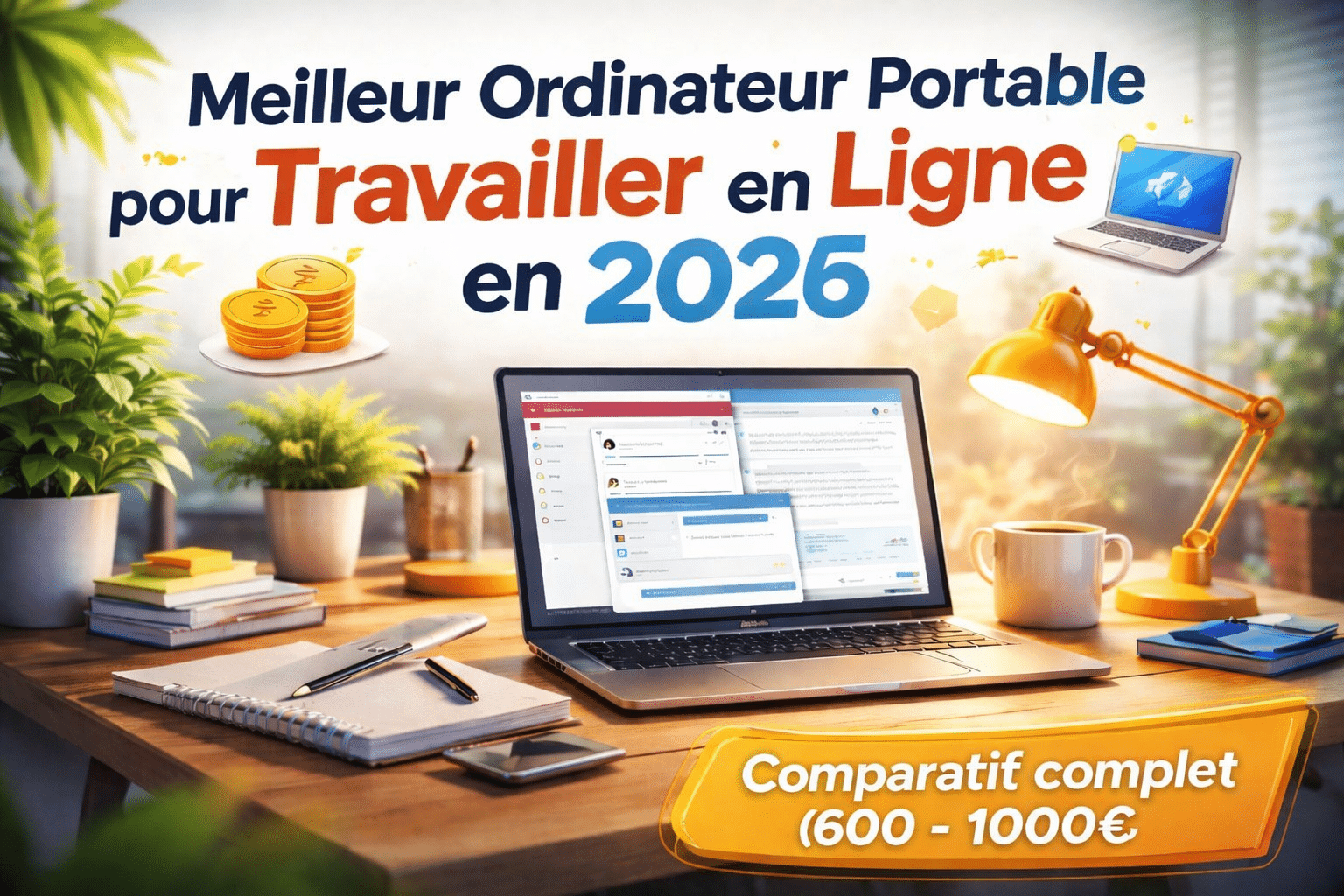 meilleur ordinateur portable pour travailler en ligne 2026